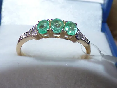 Colombian Emerald Gold Ring - Special Listing • £175