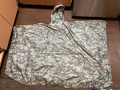 USGI US Military Army ACU Digital Camo UCP Rain Wet Weather Poncho • $100