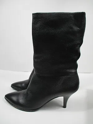 NEW Vince Camuto IM-Tamia2 Black Floater Semi Calf Boots 10M Heel 3.5  • $23.99