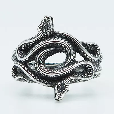 Snake Serpant Cobra 925 Sterling Silver Ring Vinatge Gothic Women Men Biker Punk • $30.95