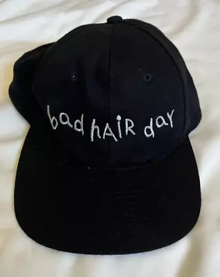 Vintage Al Yankovic Bad Hair Day Snapback Baseball Hat Black. New Without Tags! • $22.99