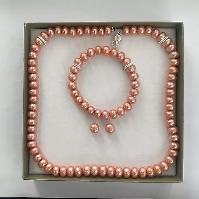 Honora Collection 925 Pearl Necklace Set • $75