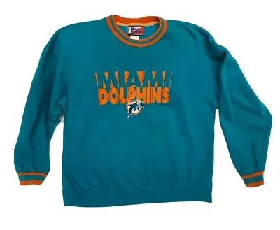 Vintage 90s Miami Dolphins Pro Player Sweatshirt NFL Men’s Size 2XL • $49.99