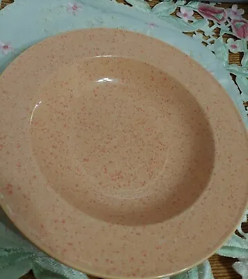 Mikasa Ultrastone Melon CU201 Orange Specled LG Rimmed Soup Bowl  • $8.95