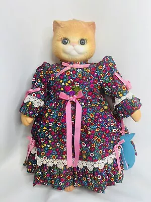 1992 ~Bette Ball Porcelain Musical Pussykins Pussy Cat Doll No Hat Cute Cat Fish • $26.75