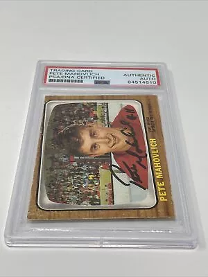 Pete Mahovlich Signed 1966-67 Opc #103 Red Wings Card Psadna • $169.99