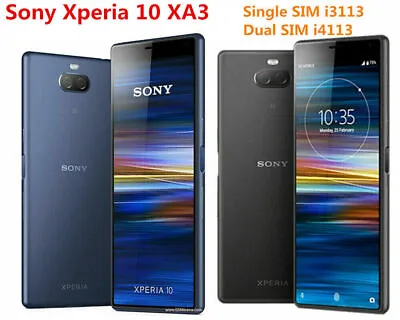 Sony Xperia 10 XA3 I3113 I4113 64GB 4G Unlocked Original  Smartphone New Sealed • $119.88
