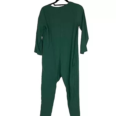 ZARA Girls Green 3/4 Sleeve Wrap Romper Jumpsuit Outfit Size 13/14 164 Cm • $15.90