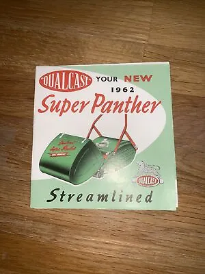 Vintage Lawnmower ~ Qualcast Super Panther 1962 Brochure ~ Mint Condition • £20
