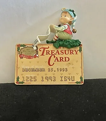 1993 Enesco Treasury Membership Card Christmas Ornament • £17.09