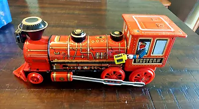 Vintage  Locomotive Tin Toy Japan Battery Operated Works • $27