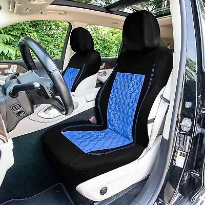 Universal Fit Diamond Stitched Car Seat Cover Covers Washable Protector Full Set • $36.99