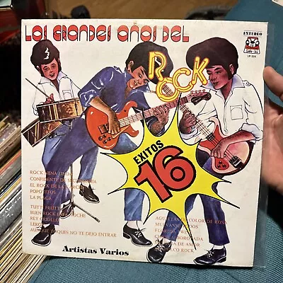 LOS GRANDES AÑOS DEL ROCK N ROLL MEXICAN Psych Punk Comp LP • $45