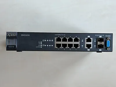 Zyxel GS2210-8 8-port GbE L2 Managed Switch With Rack Mount Ears • £40