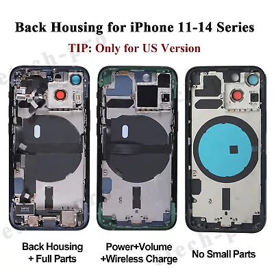 Housing Glass Back Battery Cover For IPhone 11 12 Mini 13 14 Pro Max Lot +Parts • $31.78