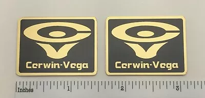 Cerwin Vega D9 Speaker Badge Logo Emblem Custom Made Gold Aluminum • $9.95