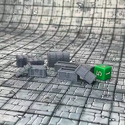 Chest Set Dungeons And Dragons DnD Scatter Terrain Mini 32mm Lot • $6.86