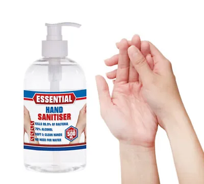 Hand Wash Sanitiser 500 Ml Gel 70% Alcohol Kills Bacteria Anti Bacterial Pump • £4.99