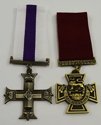 Superb Pair Full Size Replica British Service & Gallantry Medals. Victoria Cross • $18.66