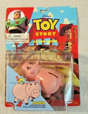 Thinkway Disney Toy Story HAMM With Pop Up & Deposit Coin Action ~ 1996 ~ NIP • $27.14