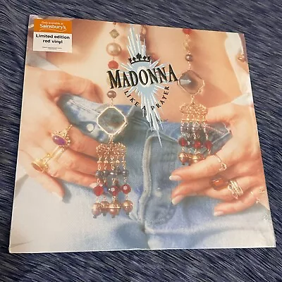 Htf New Still Sealed Le Red Vinyl Madonna Like A Prayer Lp Sainsbury’s • $225