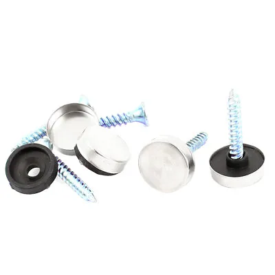 £3.94 • Buy 3.5mm Diameter Metal Screws 14mm Dia Cap Tea Table Mirror Nails 5 Sets