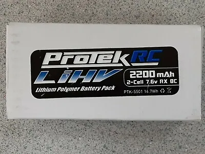 ProTek RC HV LiPo Receiver Battery Pack (Mugen/AE/8ight-X) (7.6V/2200mAh) New! • $39.99