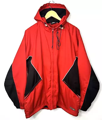 Brooks Matrix Jacket Mens Full Zip Softshell Hooded Fleece Lined Red Size Large • $34.99