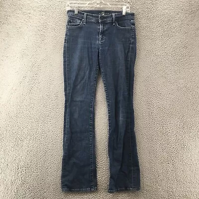 7 For All Mankind Bootcut Jeans Womens 28 Blue Medium Wash Denim Cotton Blend • $23.99