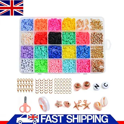 £7.89 • Buy 5520 Piece Clay Bead Jewellery Making Kit, Polymer Clay Bead Set Jewellery Kit.