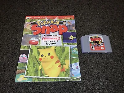 Pokemon Snap N64 (Nintendo 64 1999) Authentic Game W/ Strategy Guide Tested • $29.99