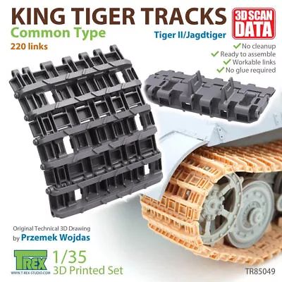 T-Rex Studio 1/35 King Tiger T-Racks Common Type • $40.78