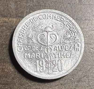 FRANCE NICE 5 CENTIMES 1920 Aluminum Coin • $8.99