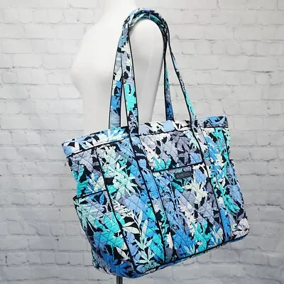❤️ VERA BRADLEY Camofloral Get Carried Away / Going XL Tote Blue • $54.99