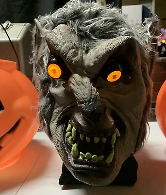 $25.99 • Buy Seasonal Visions International Halloween Latex Mask With Sound And Light Up Eyes