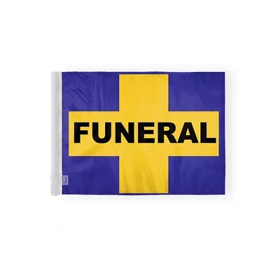 6x9 Inch Memorial Service Funeral Motorcycle Flag For 3/8 Mount Pole 2-Sided • $19.99