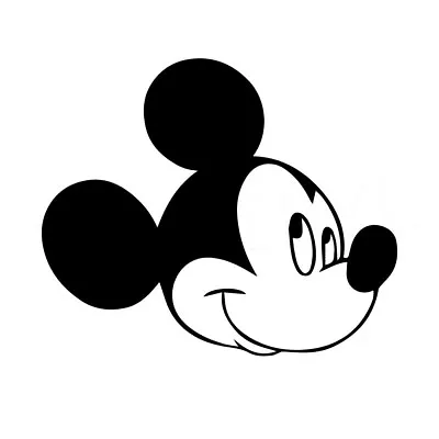 5  MICKEY MOUSE SMILE Vinyl Decal Sticker Car Window Laptop Disney • £3.45