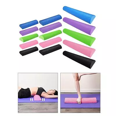 Half Foam Roller Flexibility Myofascial Pilates Soft Fascia Round For Yoga • $51.29