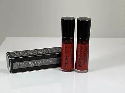 New Mary Kay Nourishine Plus Lip Gloss  Rock N Red  #047953 Full Size Lot Of 2 • $15