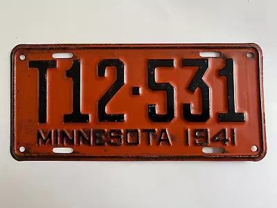 1941 Minnesota License Plate FARM TRAILER 100% All Original Paint • $24.99