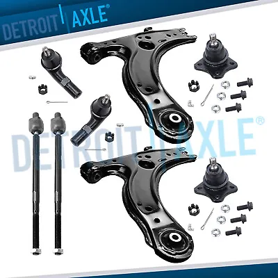 $96.42 • Buy 8pc Front Lower Control Arms Ball Joint Tie Rod For Volkswagen Jetta Golf Beetle
