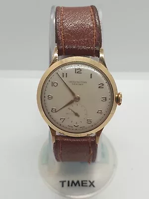 Bravingtons Renown 9ct Gold Mens Watch 1959 • £275