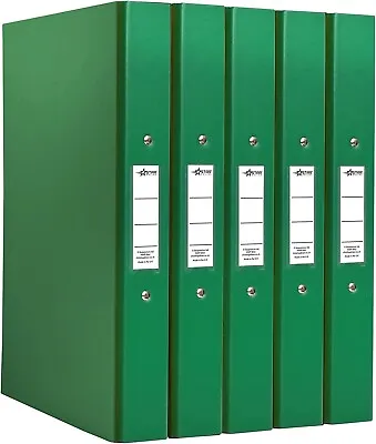 A4 Ring Binder File Folder Green Holds 190 Sheets 25 Mm Spine Pack Of 5 • £17.99