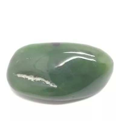 $30 • Buy Siberian Nephrite Jade Pebble Green Gem Stone Sayan Mountain Siberia Russia #14 