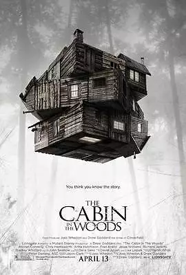 THE CABIN IN THE WOODS Movie Poster [Licensed-NEW-USA] 27x40  Theater Size  • $24.99