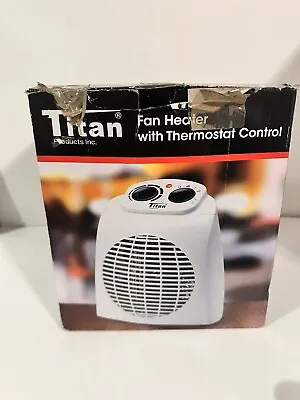 Titan Products Inc. Fan Heater With Thermostat Control. Model # TH5053 • $25