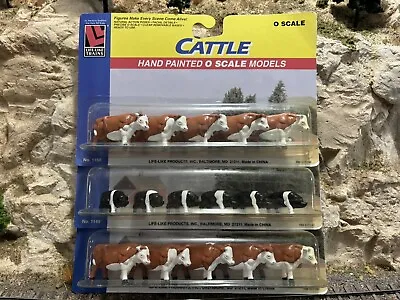 Life-Like O Scale Hand Painted Cattle Items 1150 (2 Packs) & 1249 Hogs (1 Pack) • $12