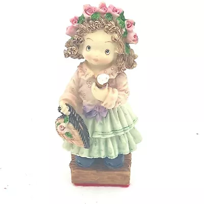 K's Collection 4  Resin Figurine Child Ice Cream Cone Hand Bag Pink Rose Tiara • $5.49