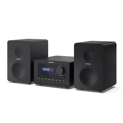 SHARP Hi Fi Micro Sound System Tokyo Bluetooth 5.0 DAB+ CD XL-B520D(BK) • £89.99