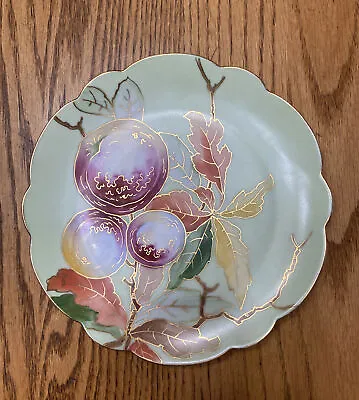 Vienna Austria Hand Painted Floral Plate Scalloped Edges Diameter￼￼ 8.5” Vintage • $24.99